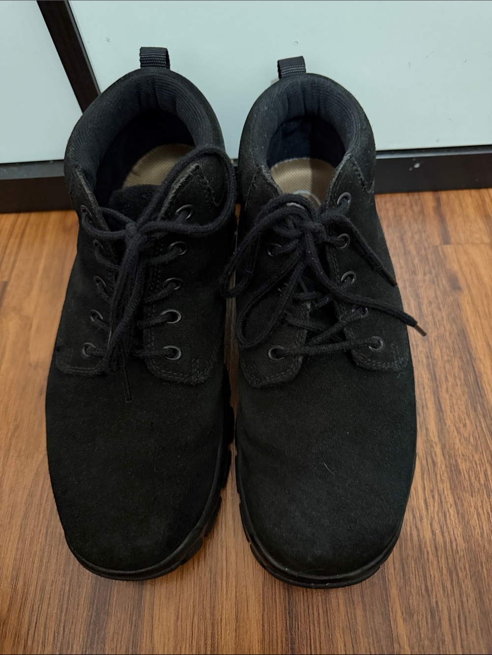 Lands' End Black Suede Chukka Boots